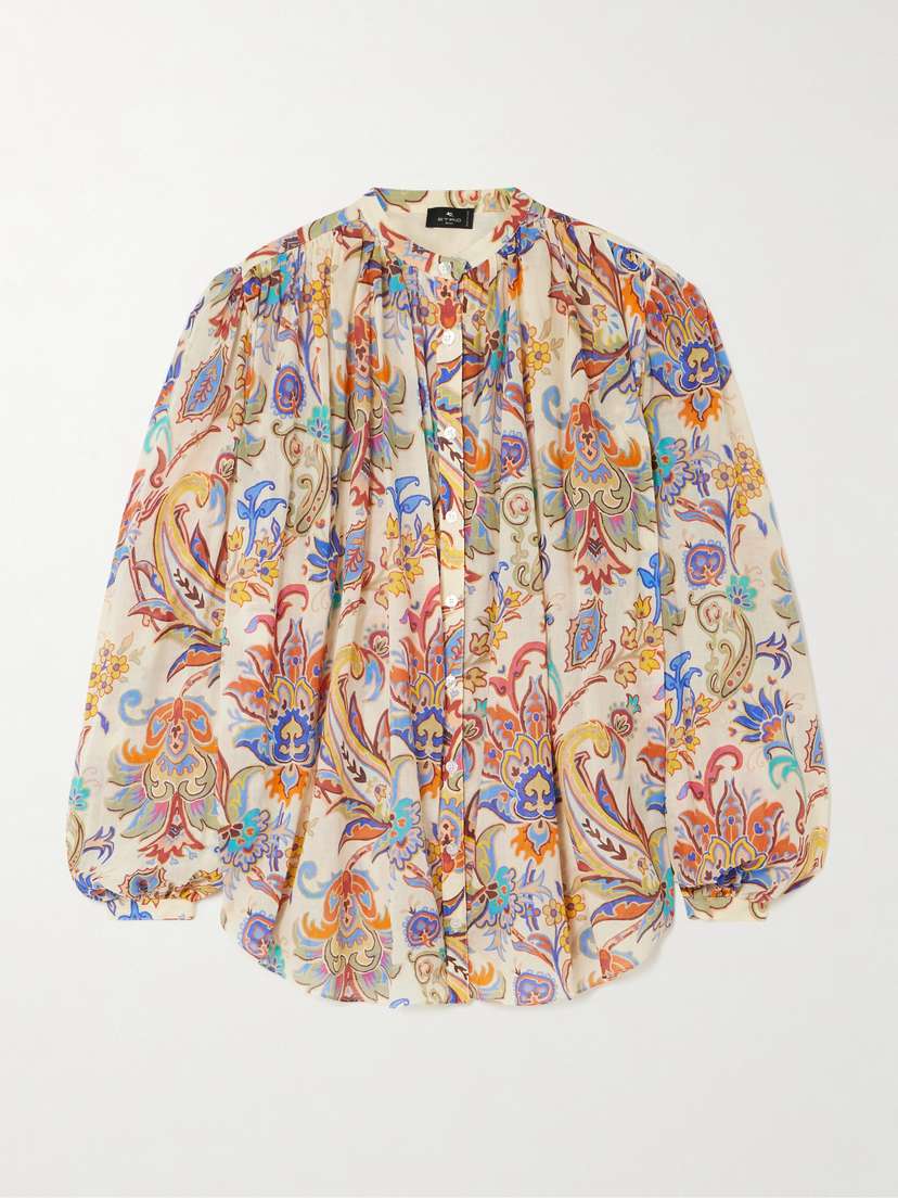 Etro Paisley-print Cotton-voile Blouse