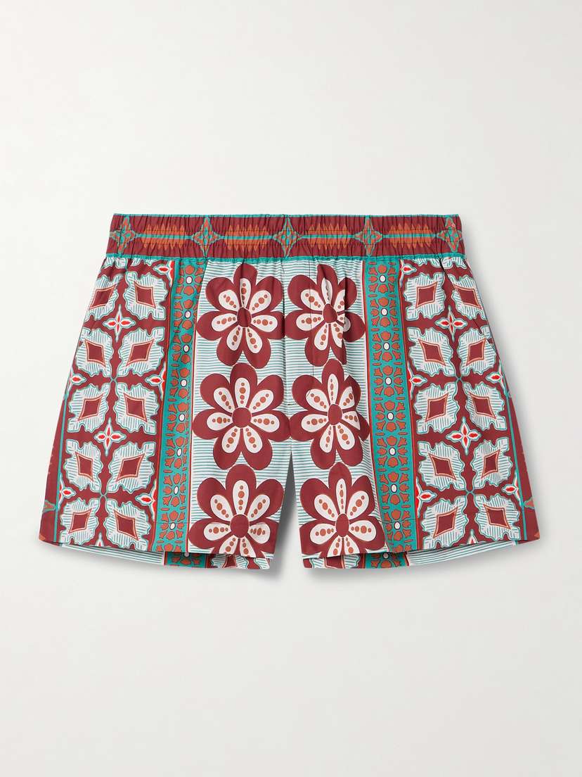 La DoubleJ Printed Cotton Shorts