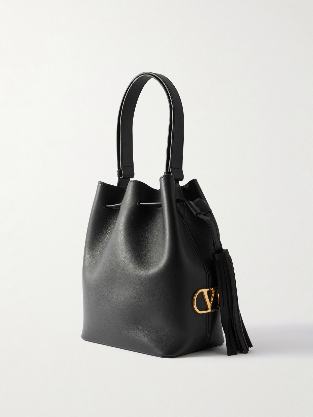 Valentino Garavani Vlogo Signature Shoulder Bag Shoulder Bags Black In Black