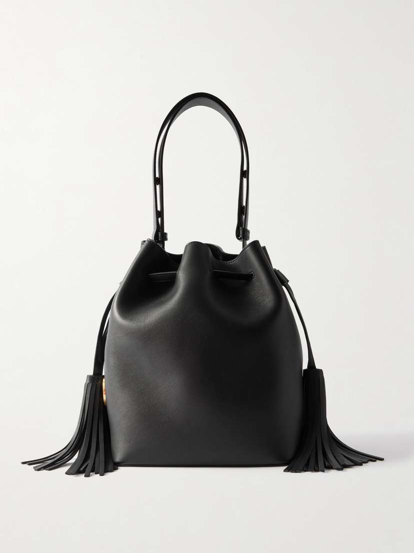 Valentino Garavani So Seau Fringed Leather Shoulder Bag