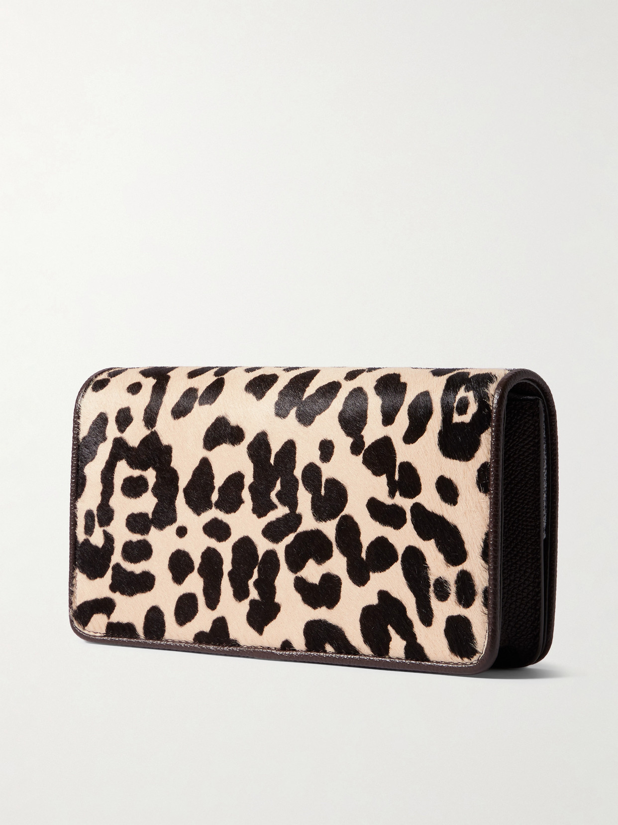Garavani - Vlogo Signature Mini Leopard-Print Calf Hair And Textured-Leather Shoulder Bag