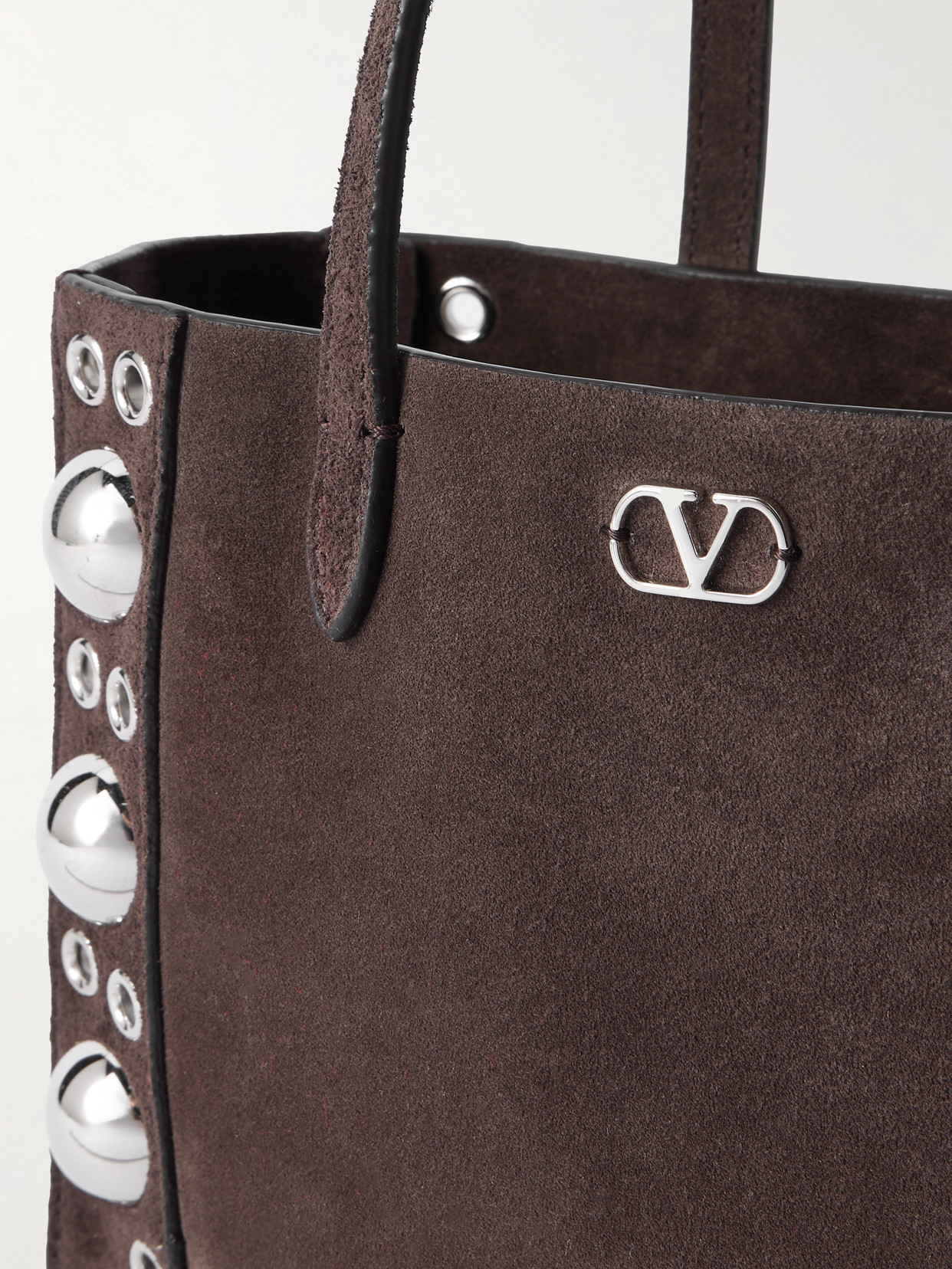 Valentino Studded Tote | Nellcote In Brown