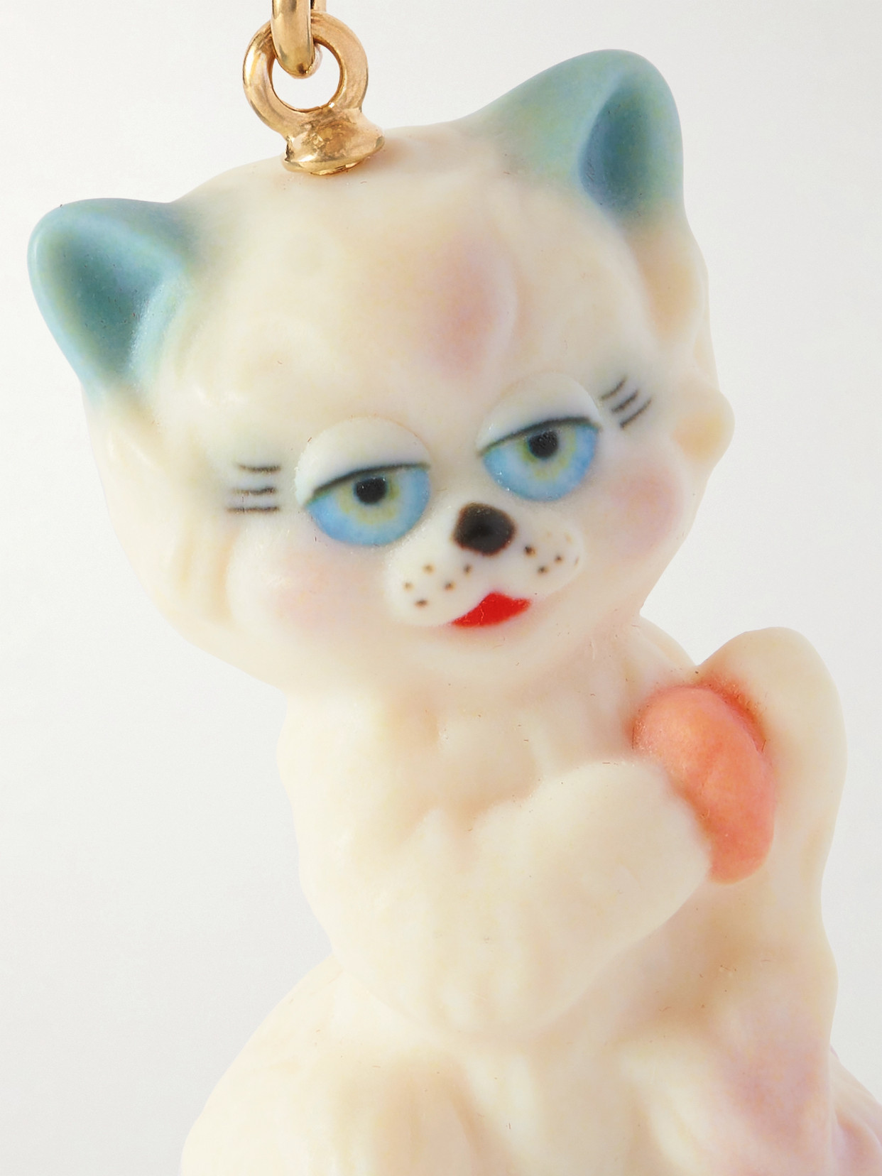 Valentino Le Chat De La Maison Gold-tone And Resin Bag Charm