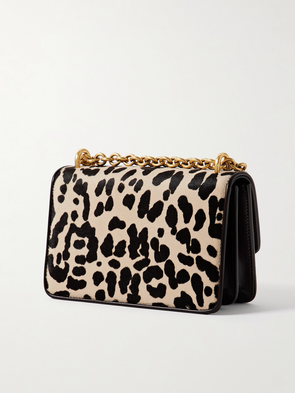 Valentino Vain Leopard-print Calf Hair Shoulder Bag In Multi