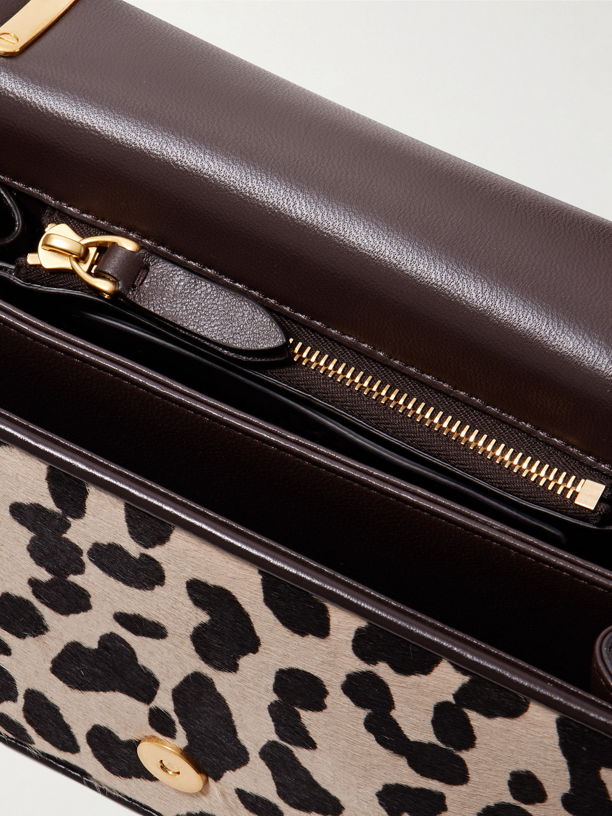 Valentino Vain Leopard-print Calf Hair Shoulder Bag In Multi