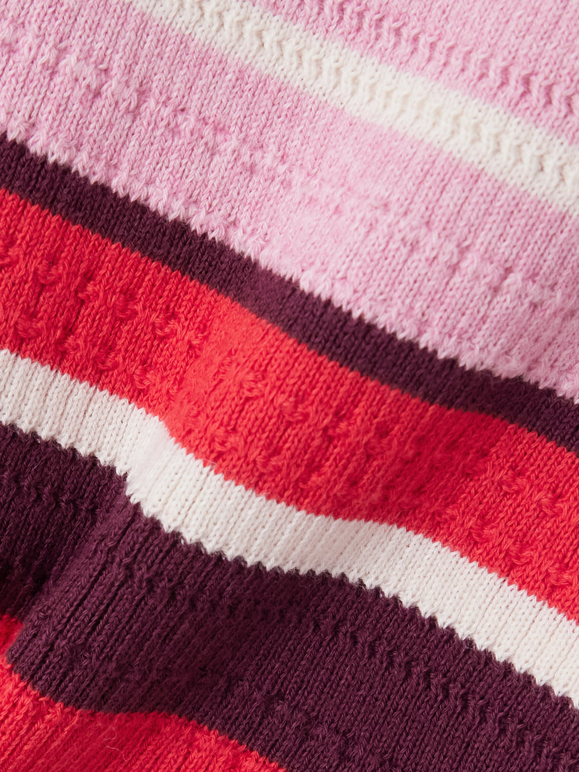 La DoubleJ Veneziana striped ribbed cotton shorts