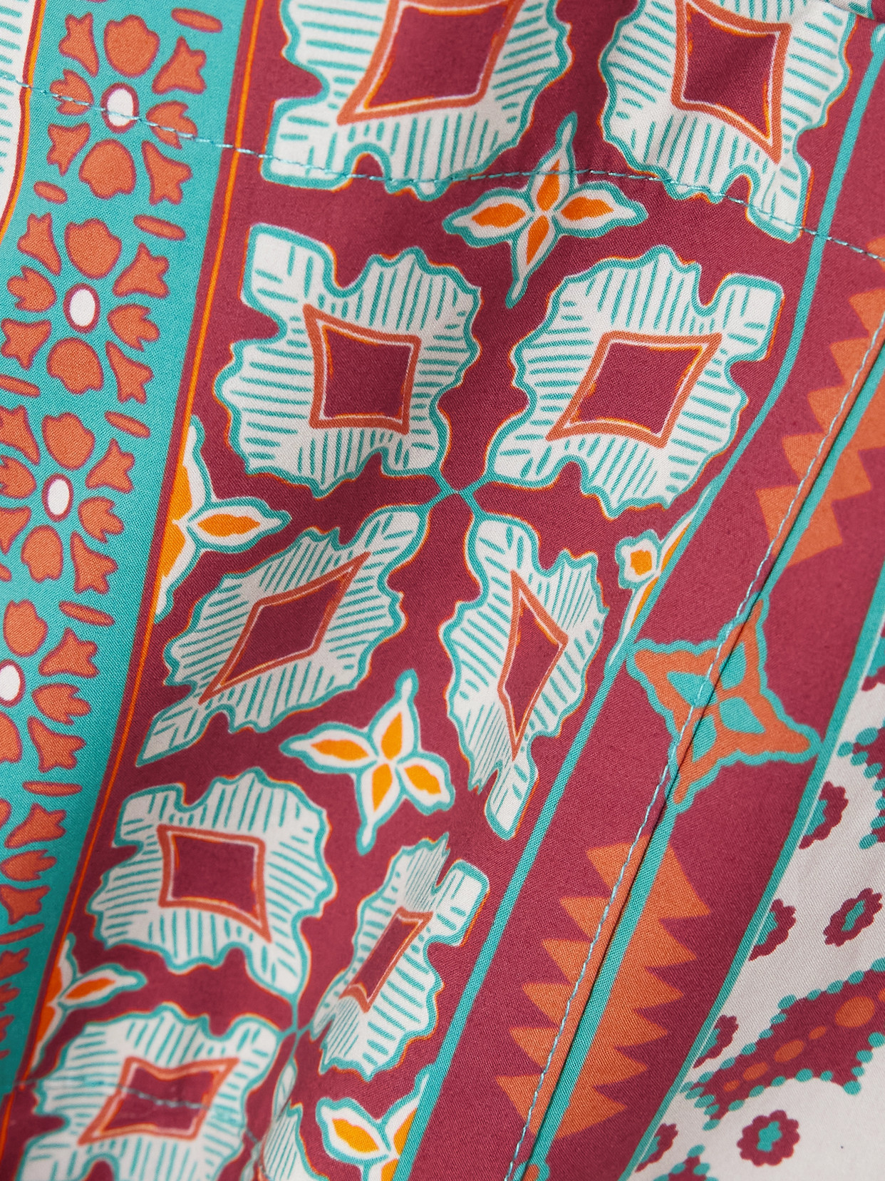 La Doublej Geometric-print Patterned Shirt In Red
