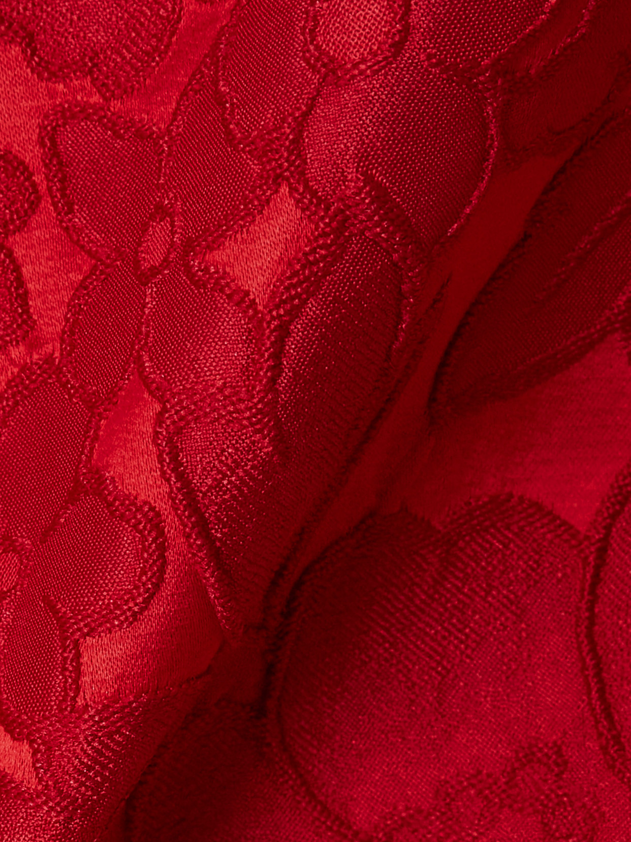 La Doublej Satine Floral-jacquard Matelassé Peplum Midi Dress