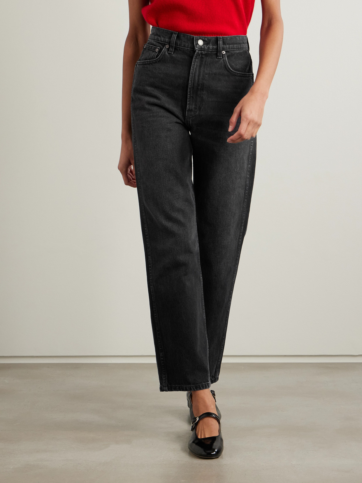 B Sides Plein High-rise Straight-leg Jeans
