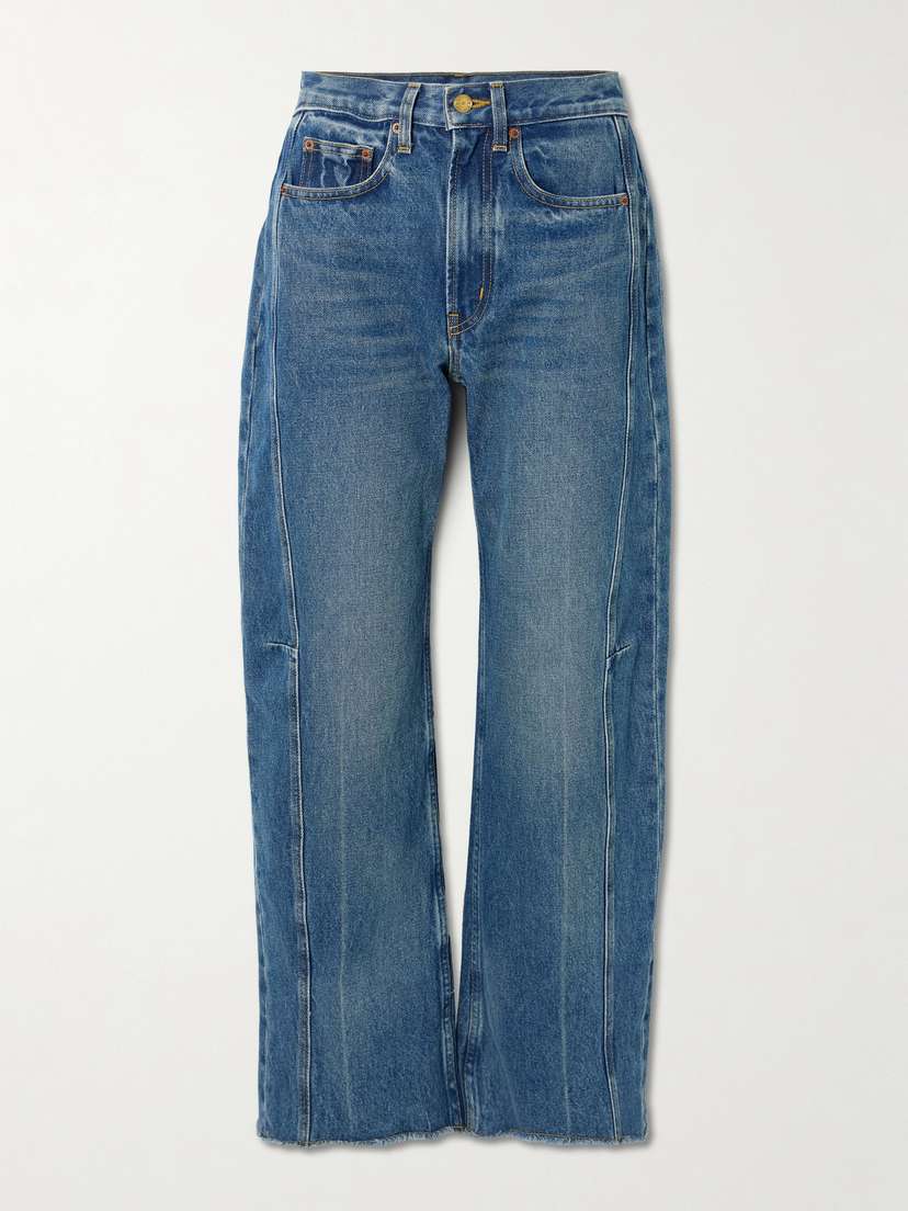 B SIDES Relaxed Cuffed Lasso High-rise Wide-leg Jeans