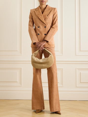 Stouls Jones double-breasted suede blazer