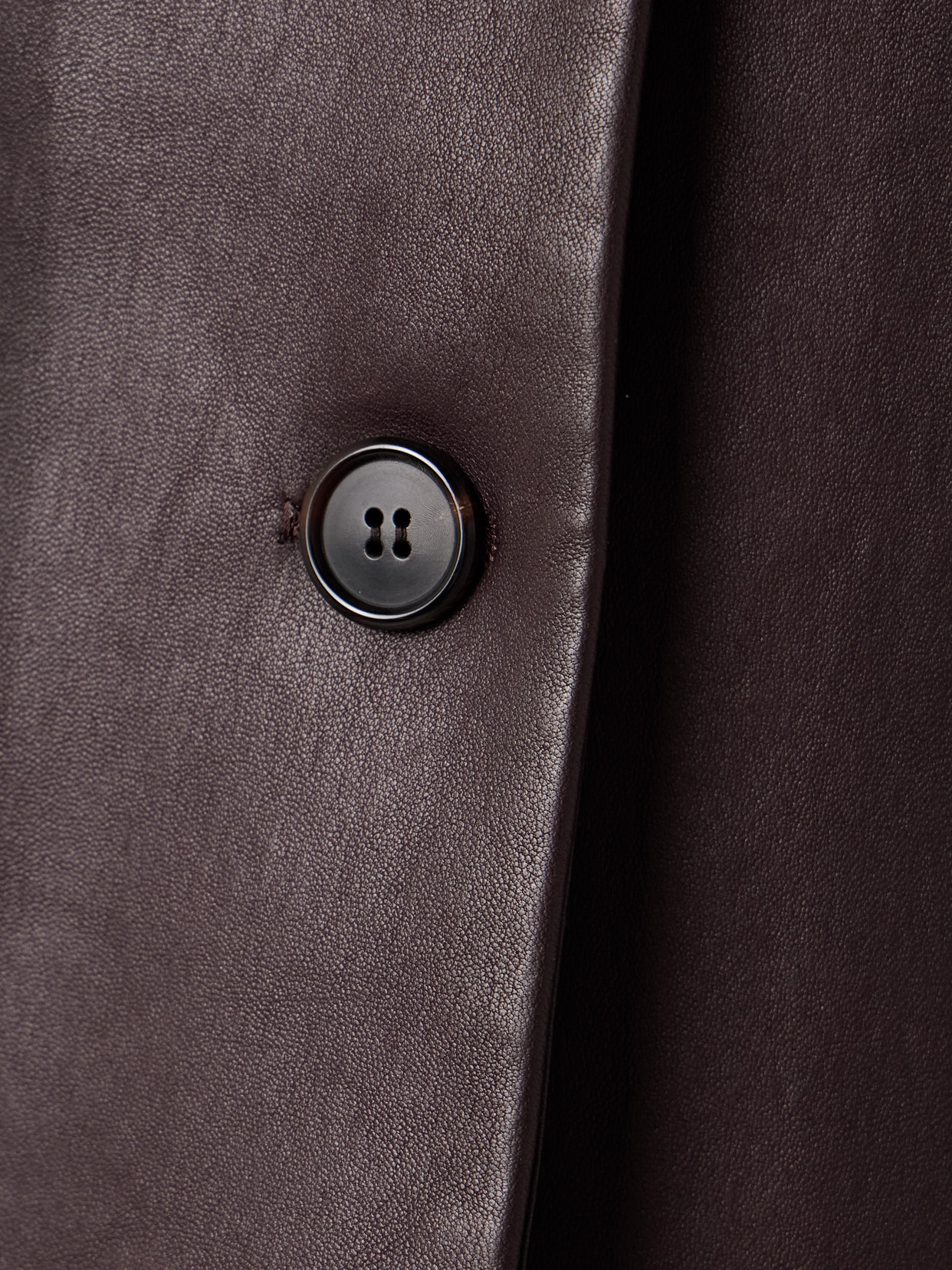 Stouls Luigi Leather Blazer In Burgundy
