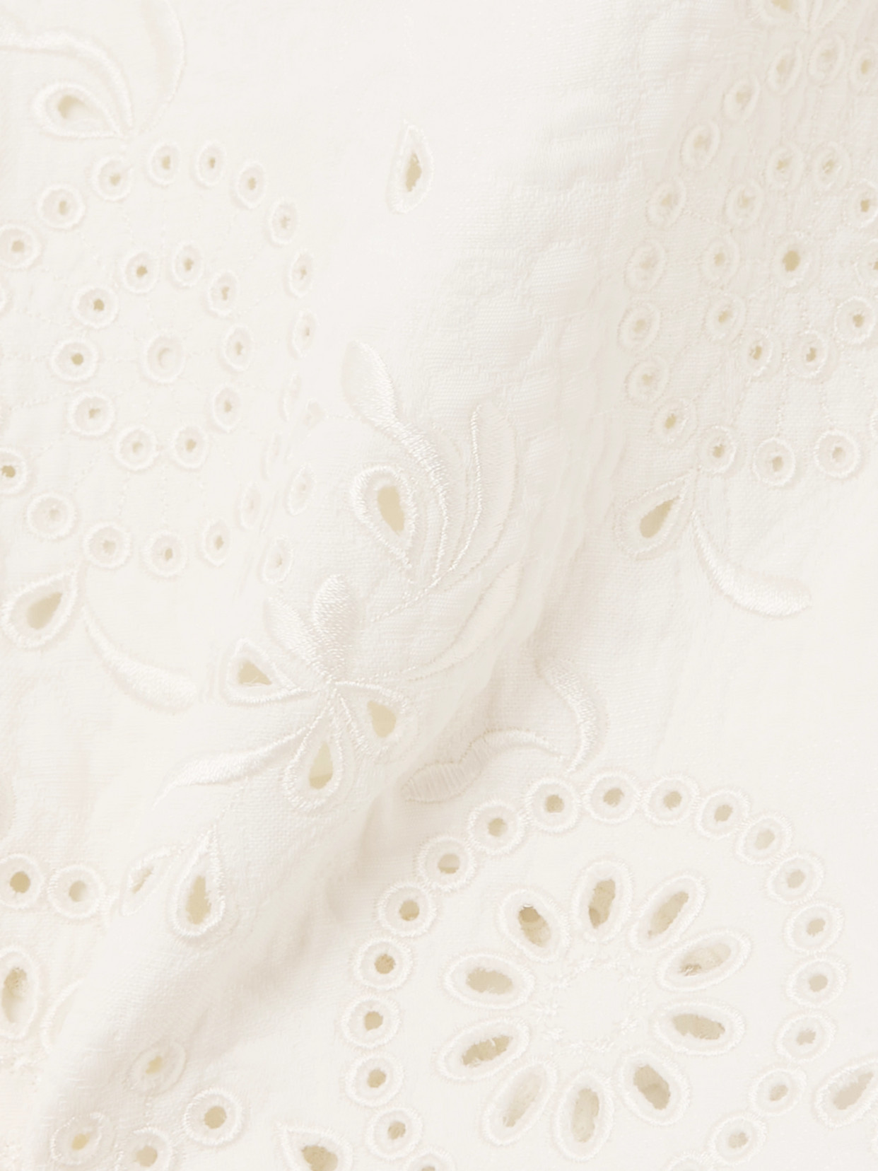 Chloé - Scalloped Quilted Broderie Anglaise Cotton-Blend Mini