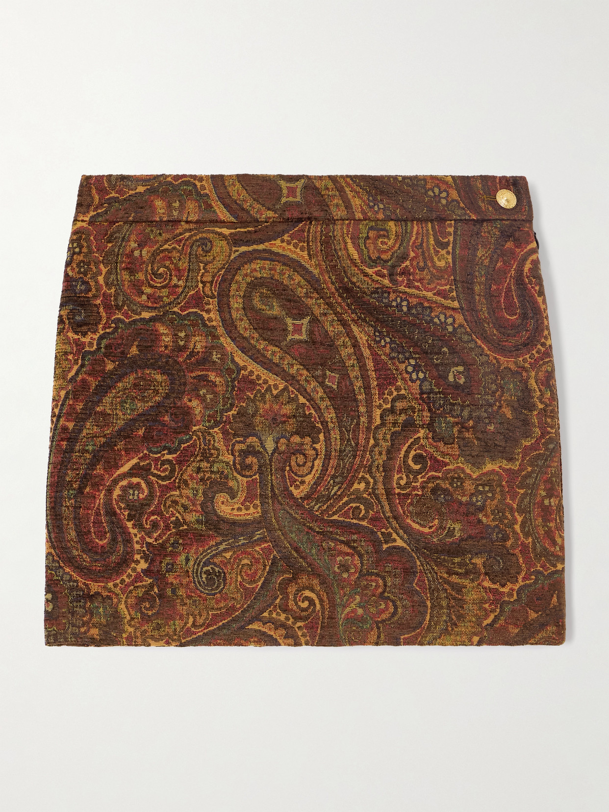 Chloé Jacquard Mini Skirt In Brown