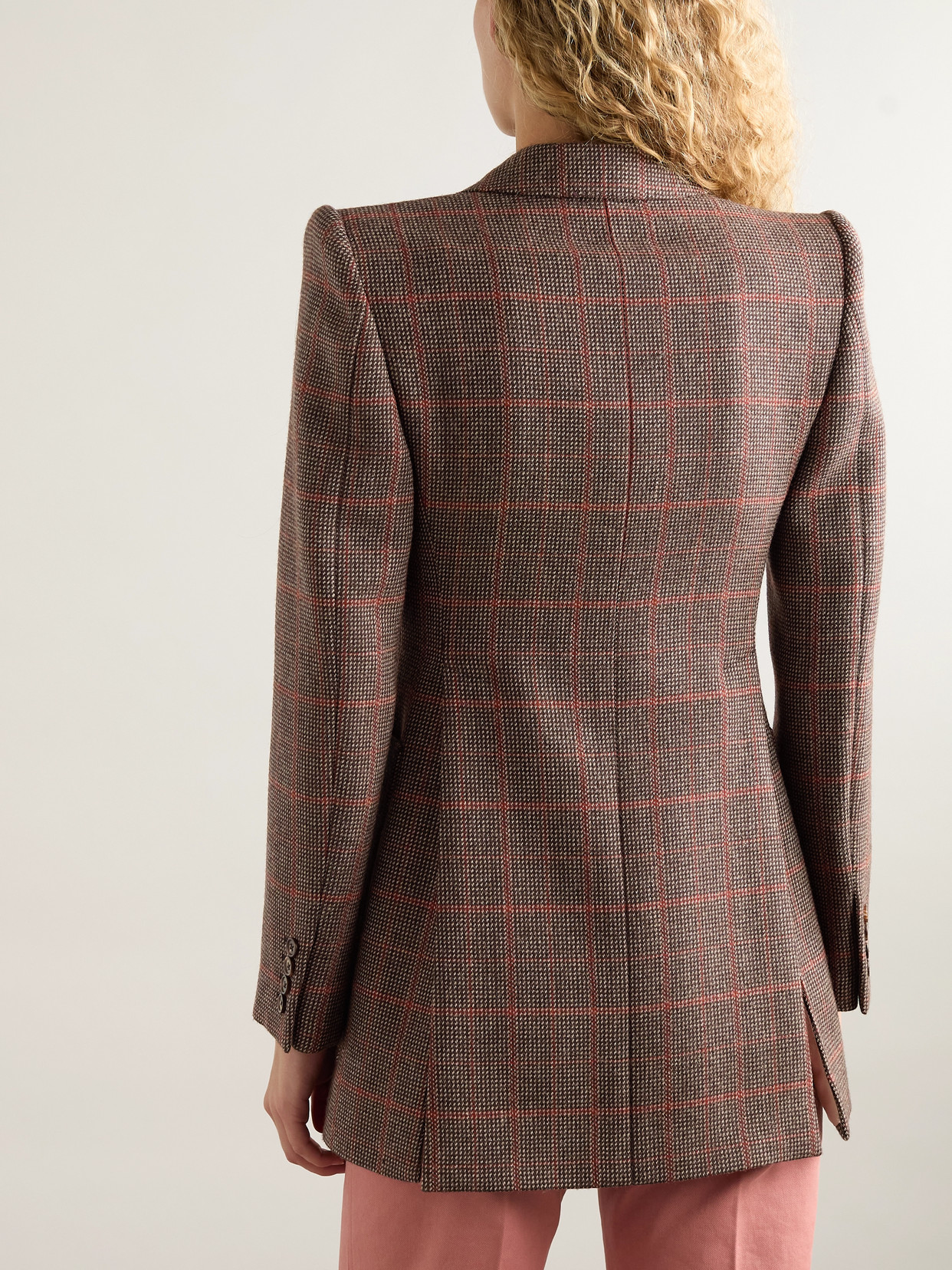 Chloé Checked Wool Blazer