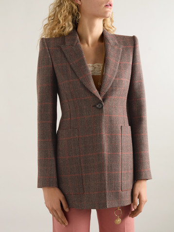 Chloé Checked wool blazer