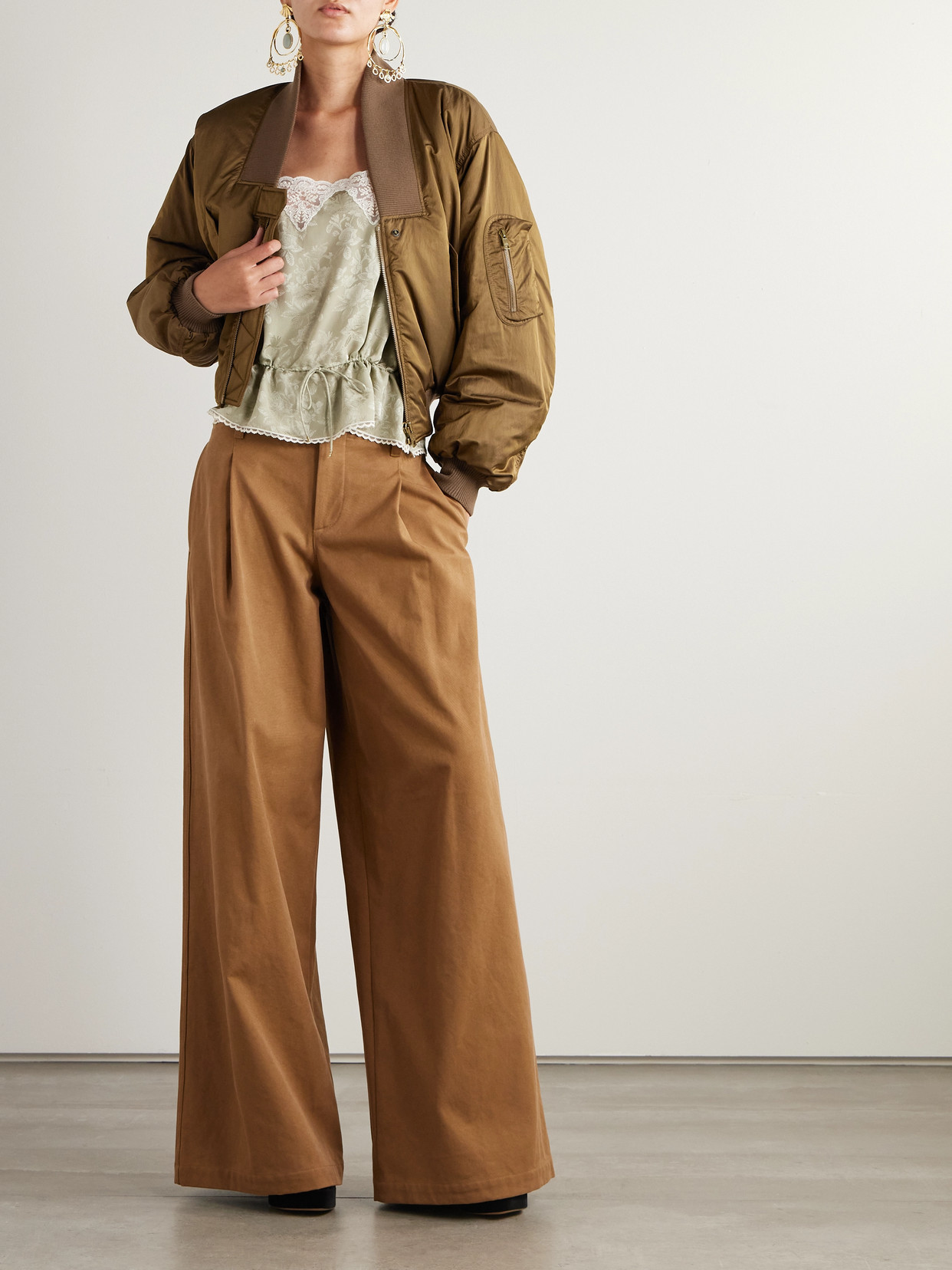 Chloé Women Nylon Bomber Jacket