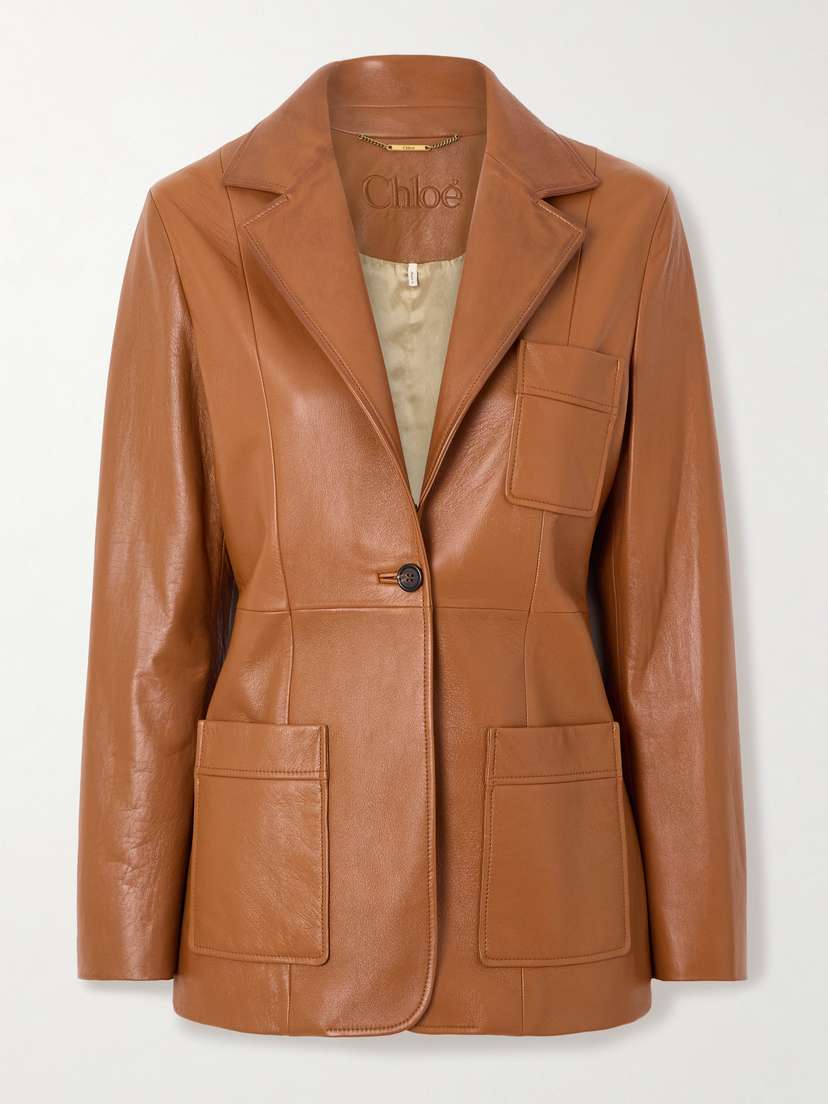 Chloé Paneled Leather Jacket