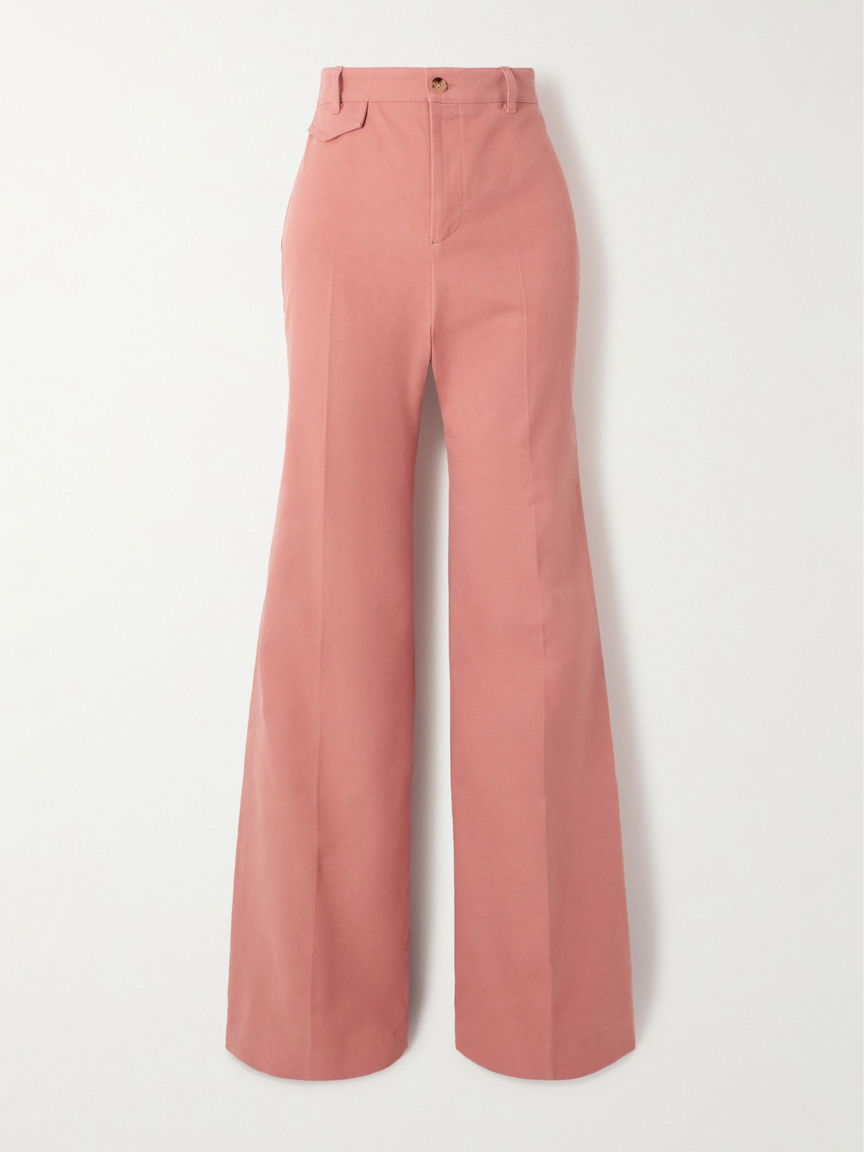 Chloé Organic Cotton-canvas Wide-leg Trousers
