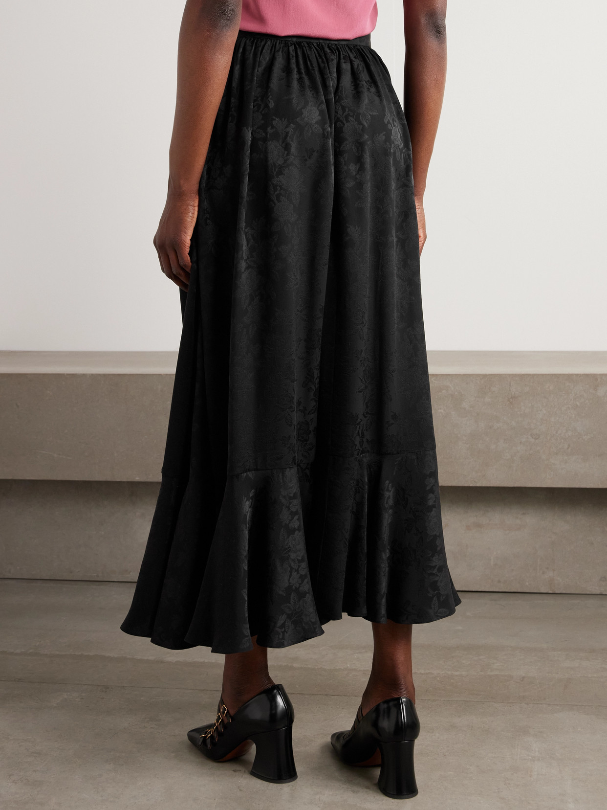 Chloé - Silk-Jacquard Midi