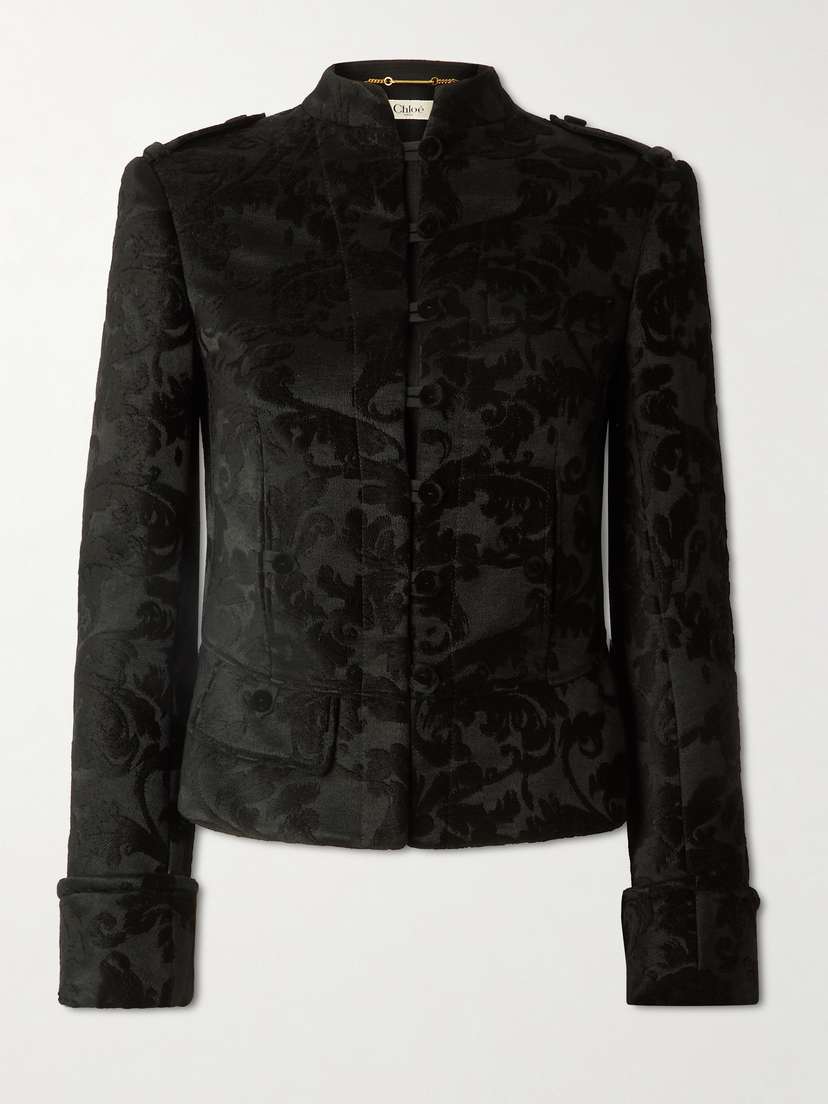 Chloé Velvet-jacquard Jacket