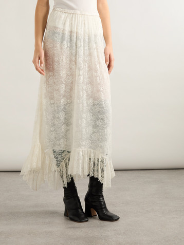 Chloé Lace midi skirt