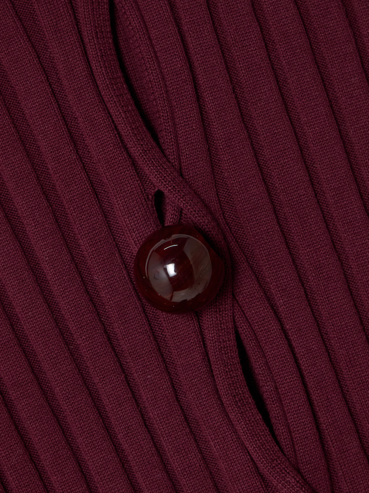 Stella Mccartney Ribbed Long Sleeved Cardigan
