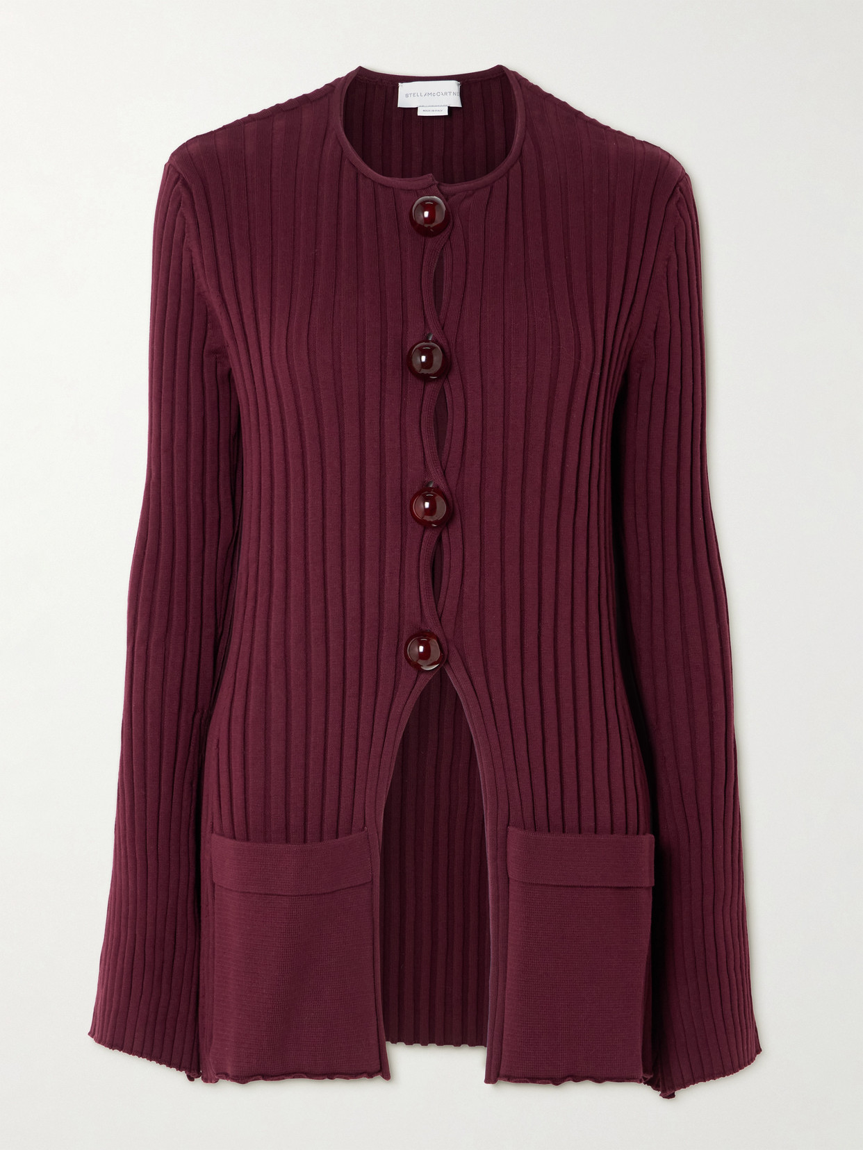 Stella Mccartney Ribbed Organic Cotton Cardigan