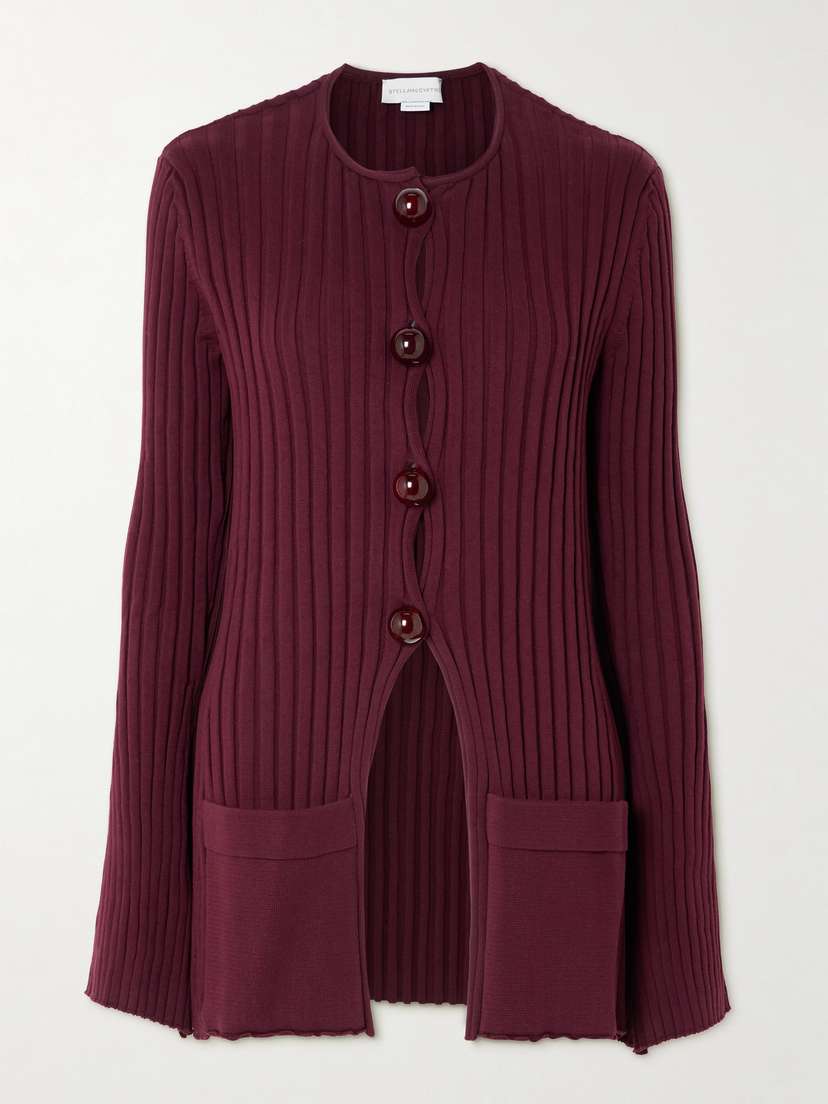 Stella McCartney Ribbed Organic Cotton Cardigan