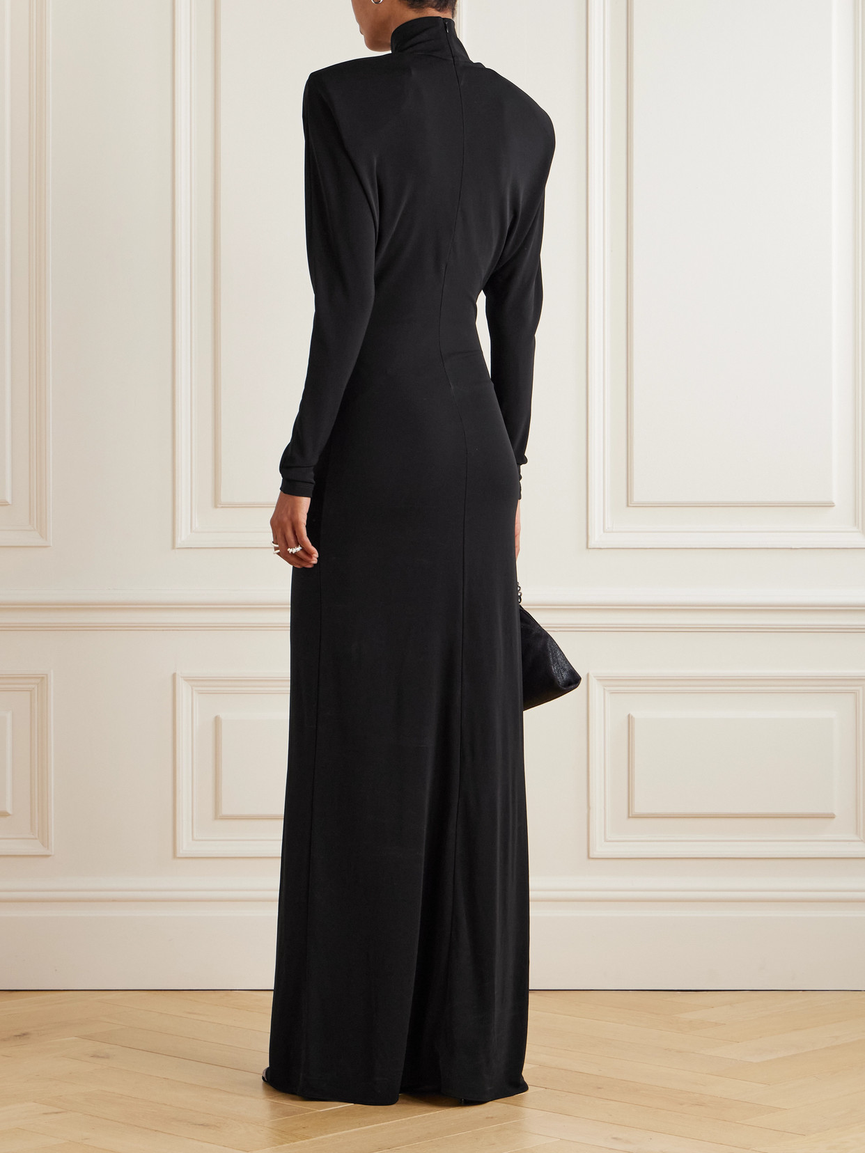 Stella Mccartney Crepe-jersey Turtleneck Gown