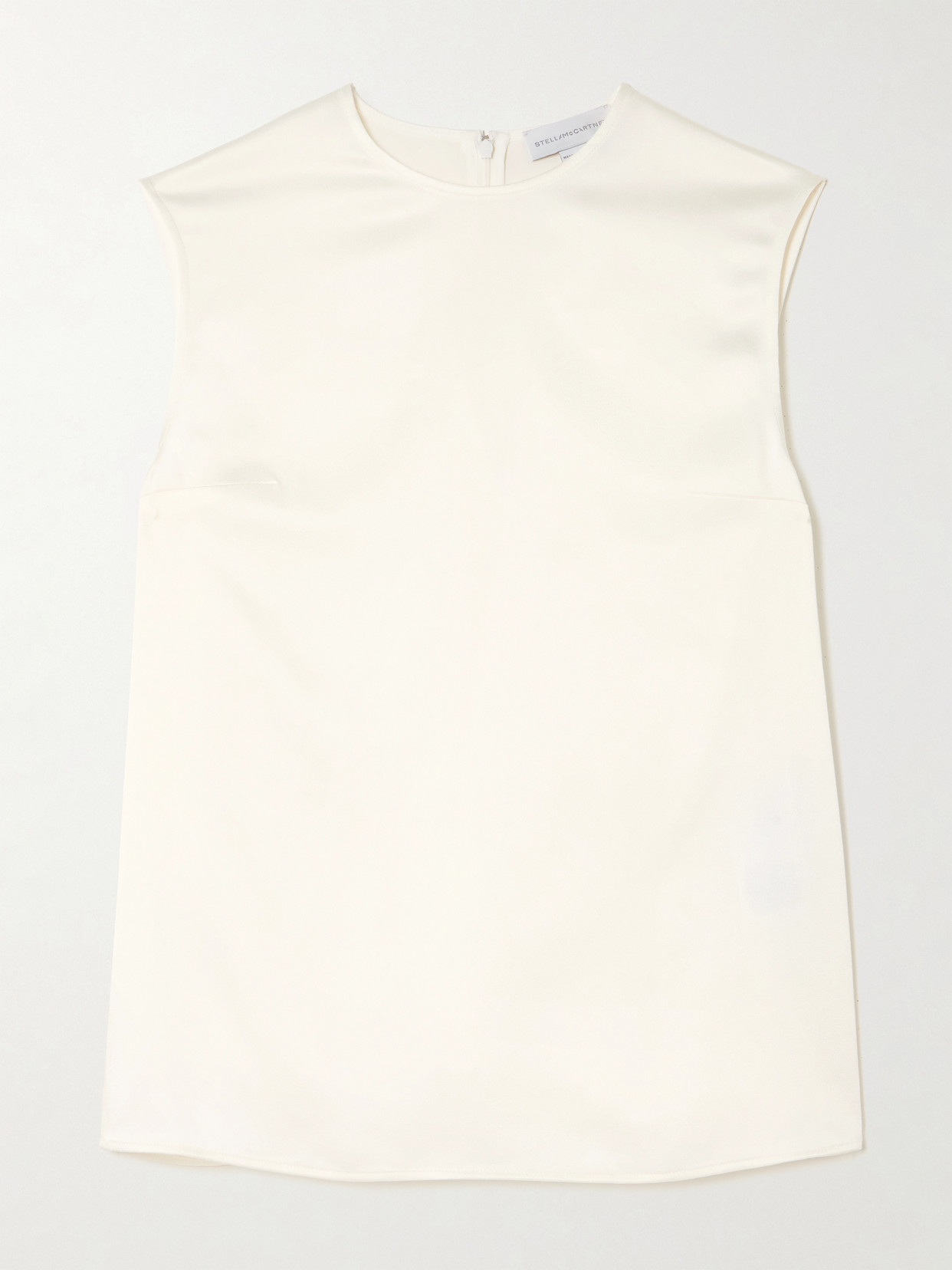 Stella Mccartney Satin Top In White