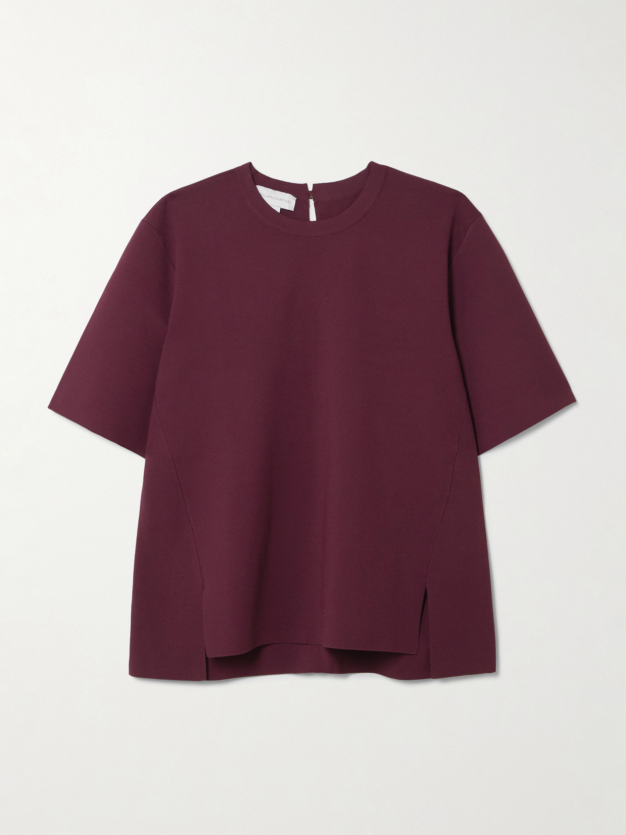 Stella Mccartney Knitted T-shirt In Purple