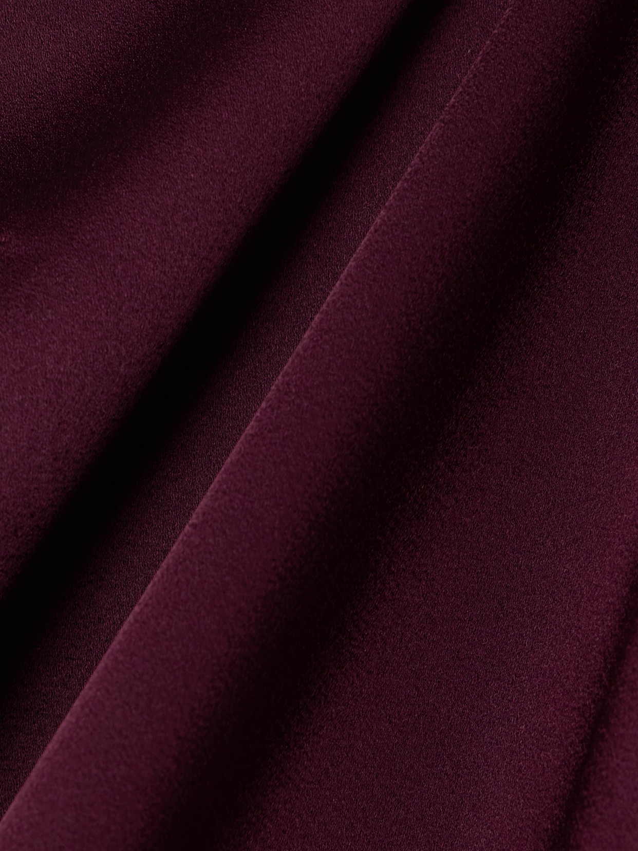 Stella Mccartney Satin Top In Burgundy