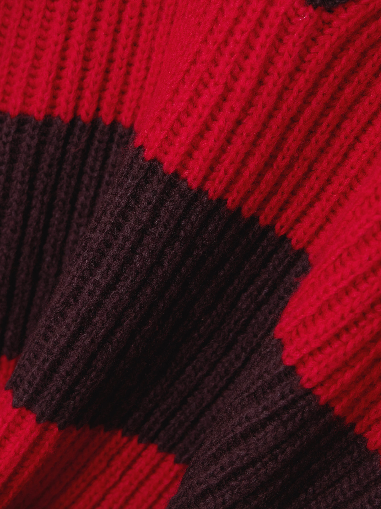 Oversized Striped Wool-Blend Sweater