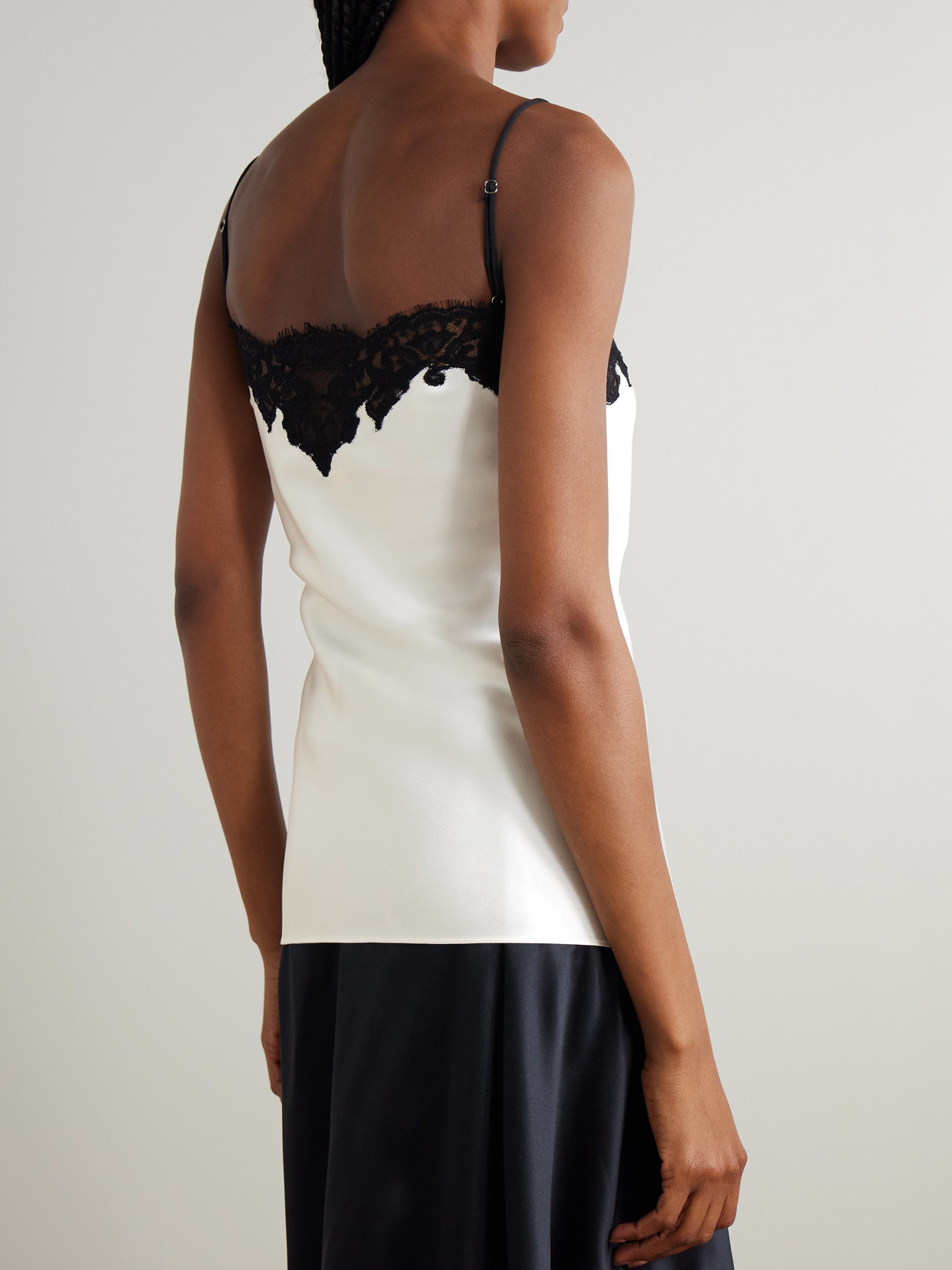 Stella Mccartney Lace-trimmed Satin Camisole