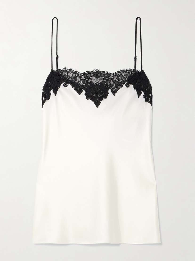 Stella McCartney Lace-trimmed Satin Camisole