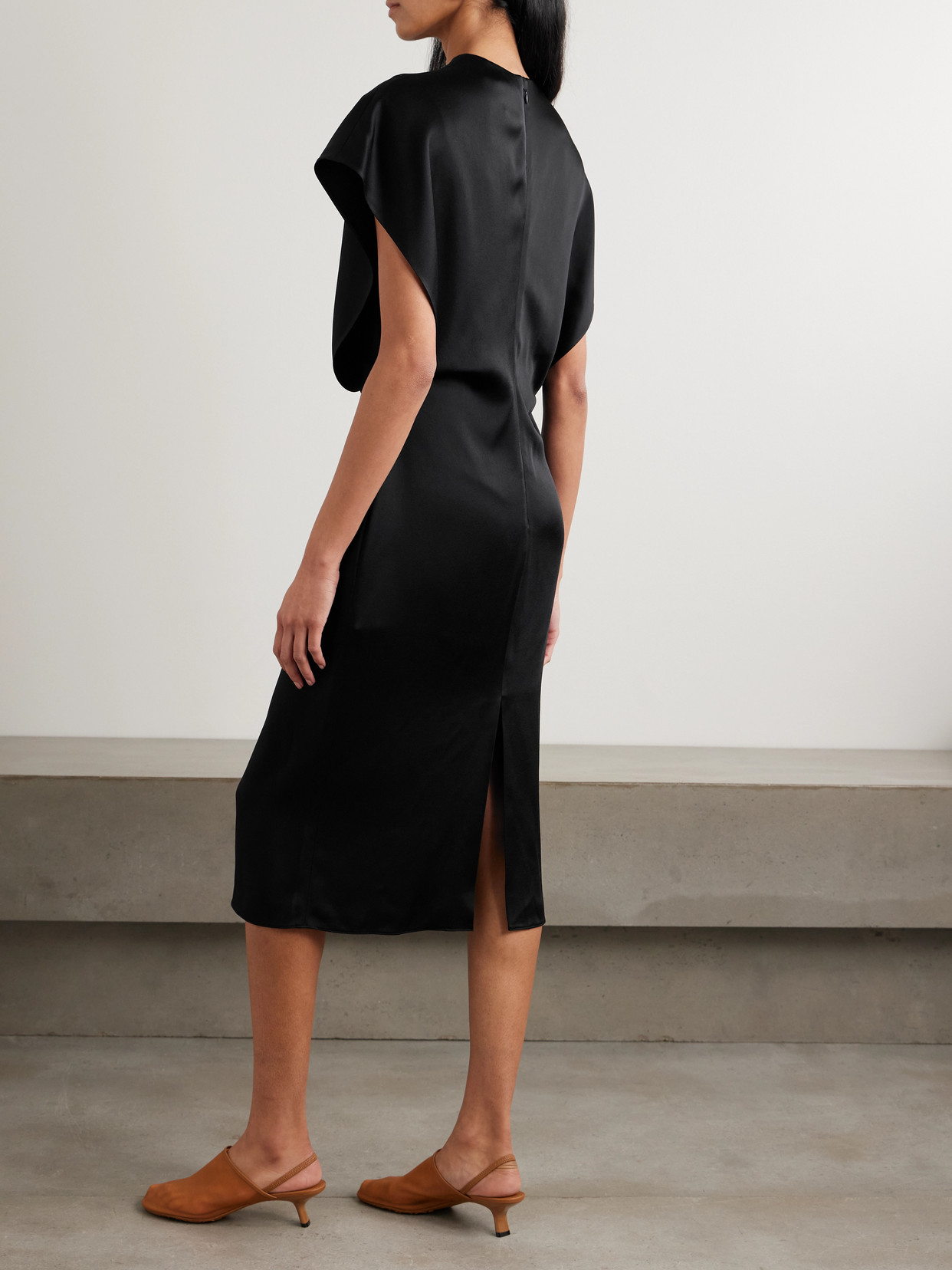 Stella Mccartney Midi Dress With Wing Sleeves