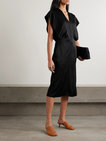 Stella McCartney Draped satin midi dress