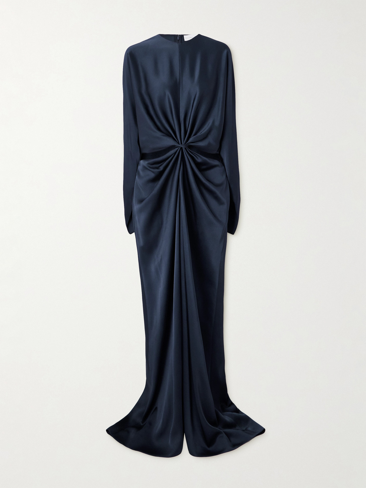 Stella Mccartney Twist-front Cutout Satin Gown