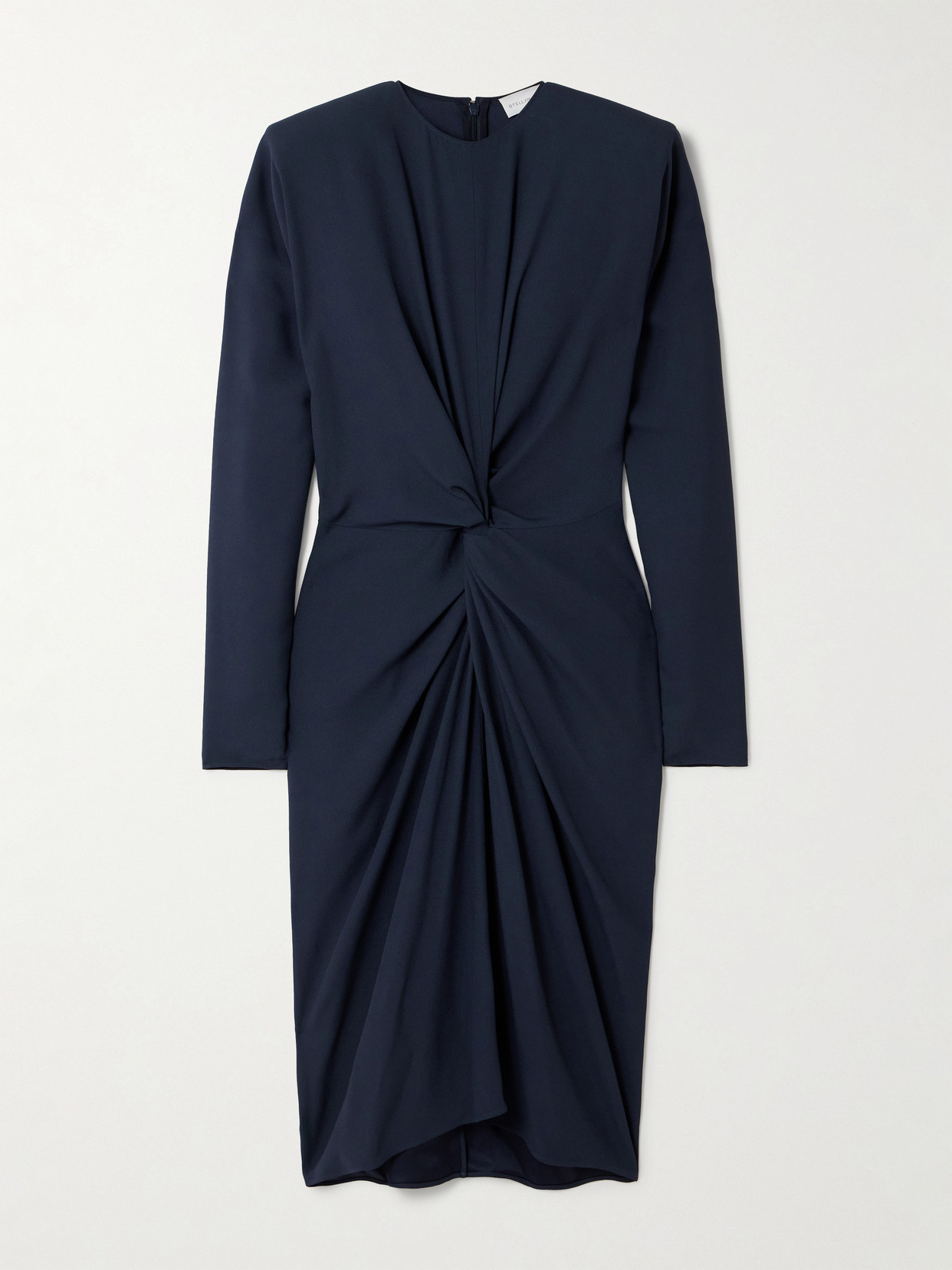 Stella Mccartney Twist-front Crepe Midi Dress