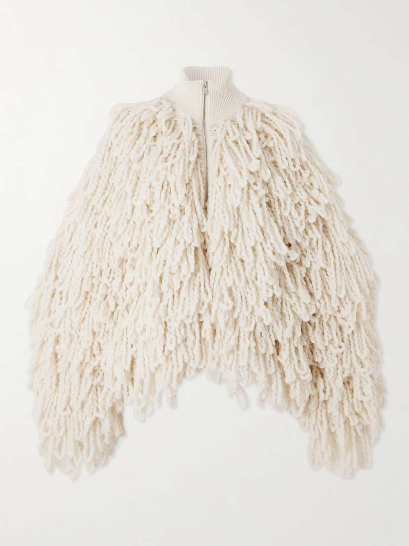 Stella McCartney Fringed Wool-blend Jacket