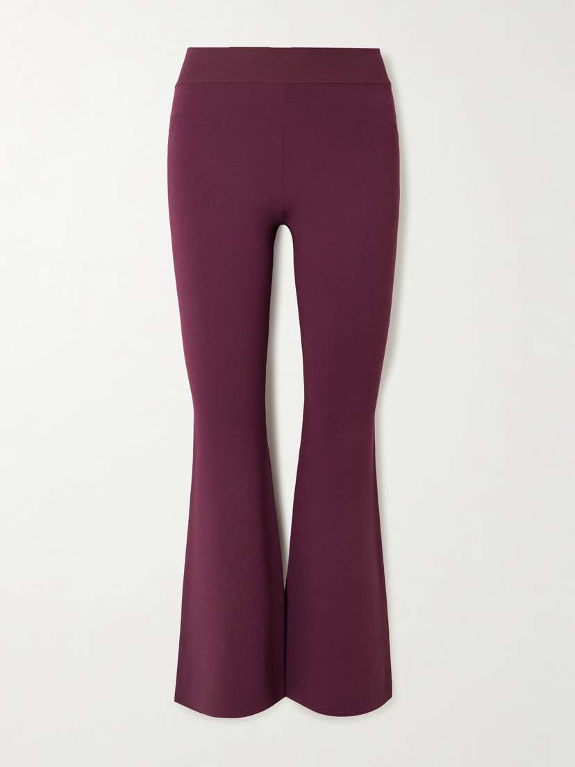 Stella McCartney Cropped Jersey Flared Pants