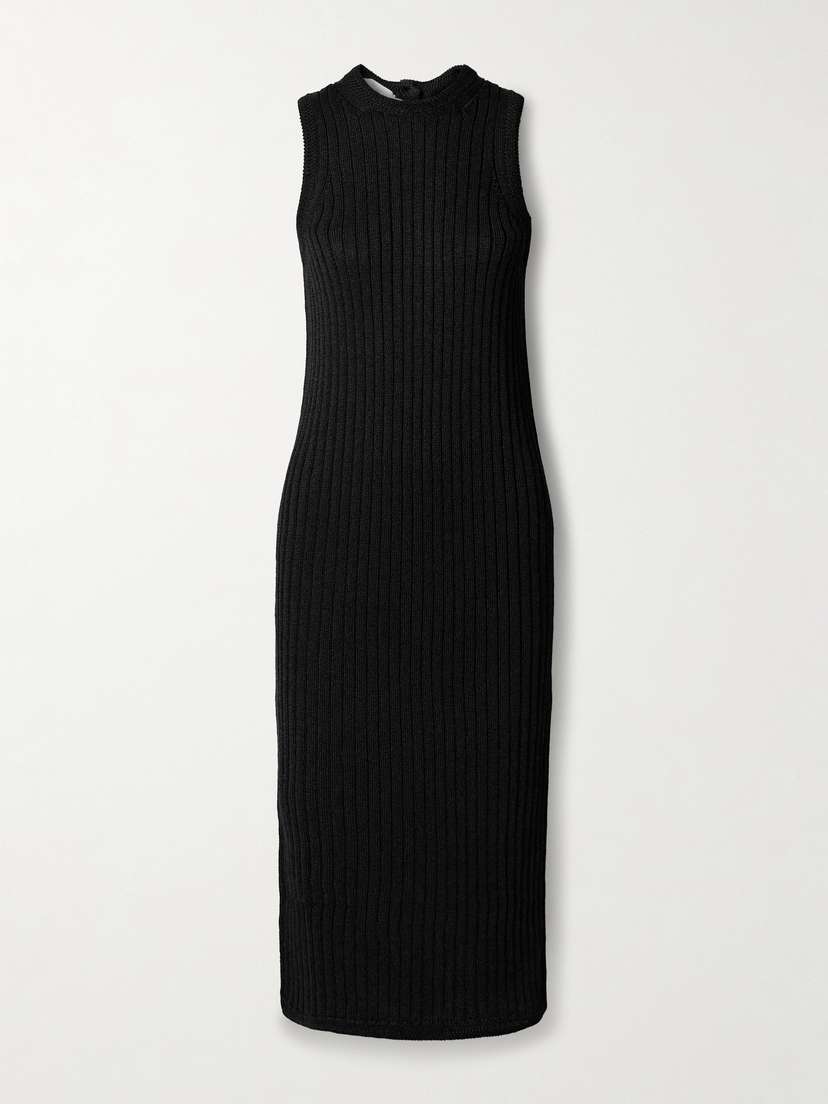 Proenza Schouler White Label Leighton Ribbed-knit Midi Dress
