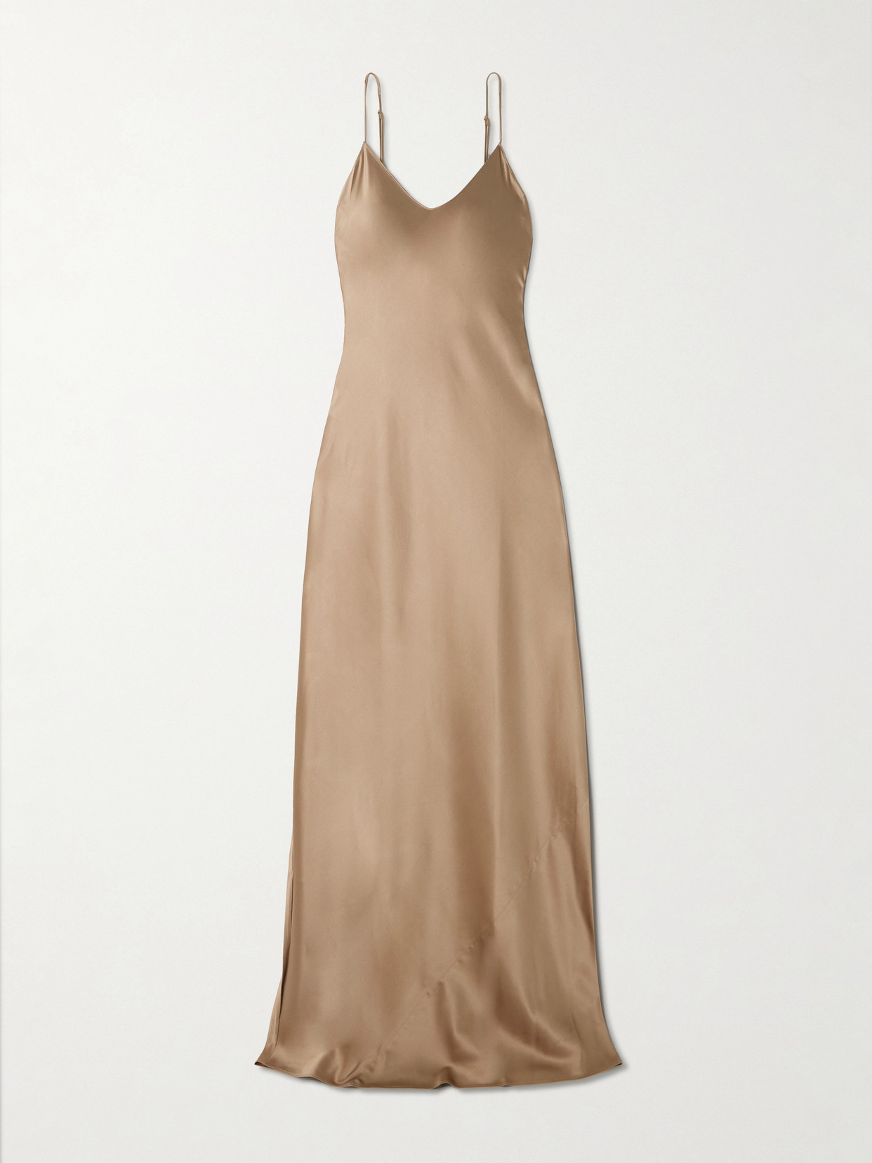 Éterne Mila Silk-blend Satin Maxi Dress