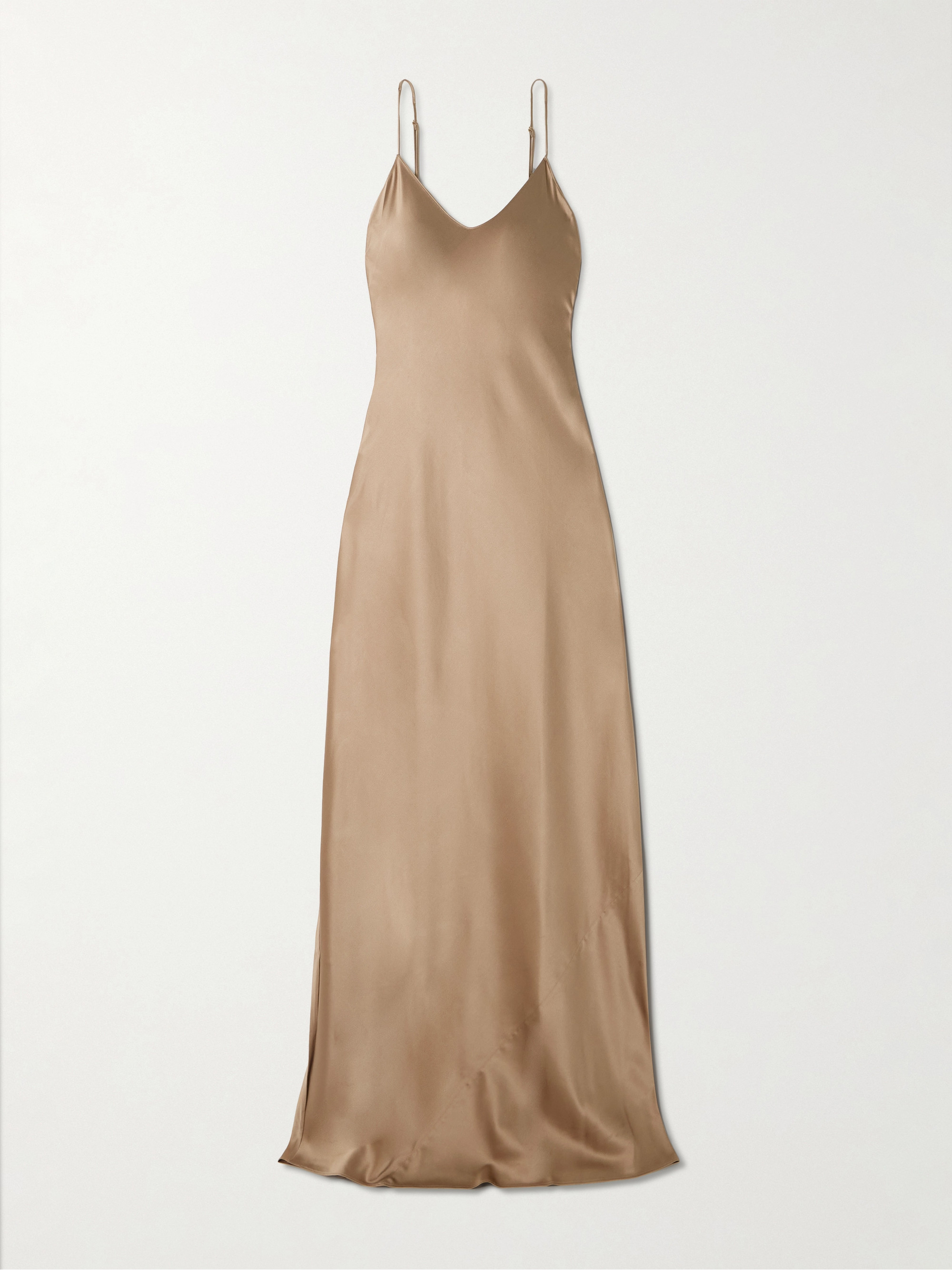 ÉTERNE Mila silk-blend satin maxi dress thumbnail