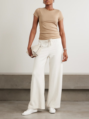 ÉTERNE Short Sleeve Baby Tee cotton and modal-blend jersey T-shirt