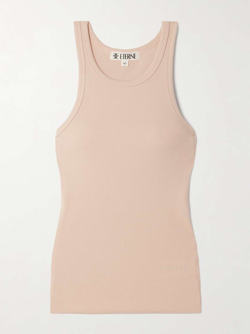ÉTERNE Ribbed Stretch-jersey Tank
