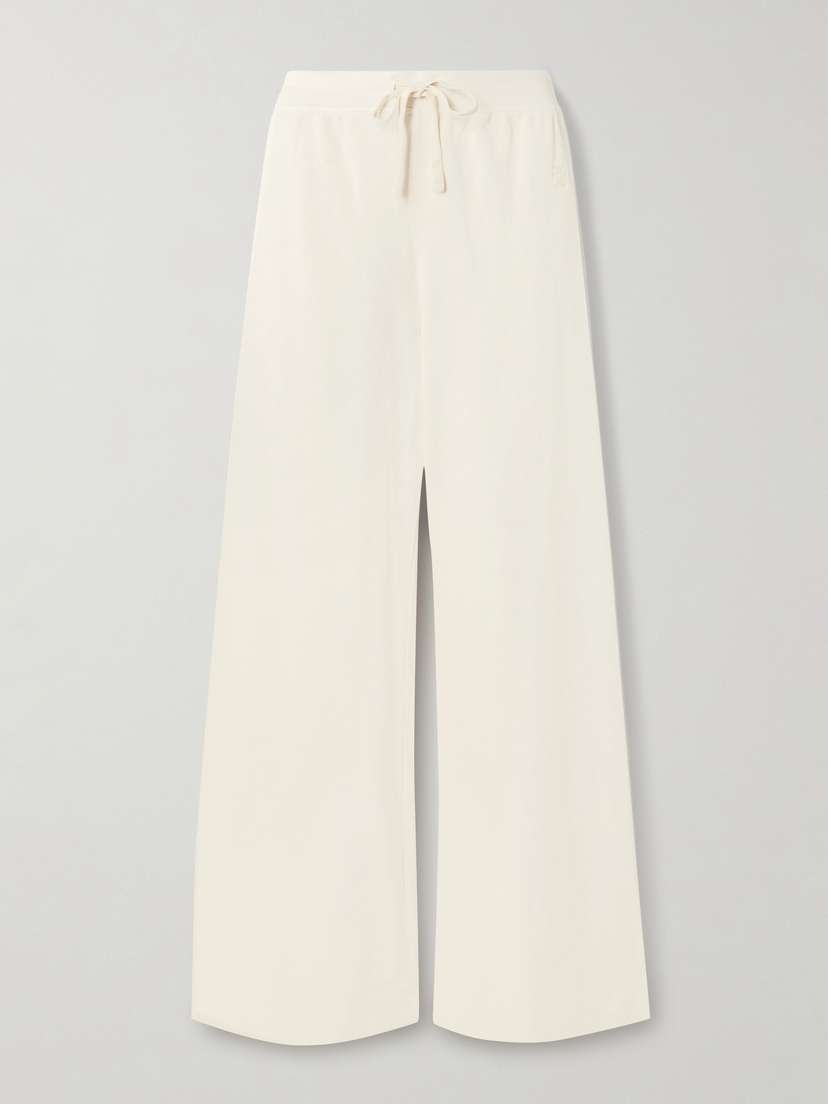 ÉTERNE Wide-leg Cotton-jersey Sweatpants