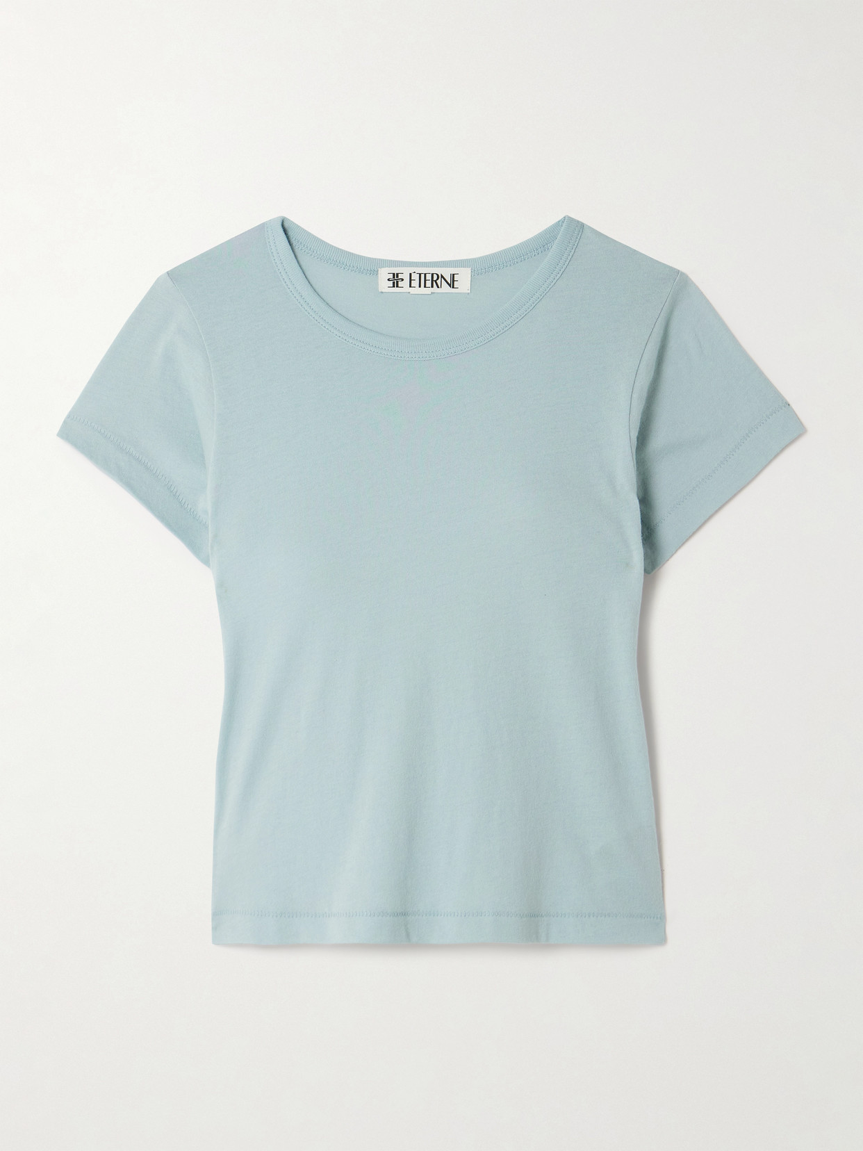 Éterne Baby Tee Cropped Cotton And Modal-blend Jersey T-shirt