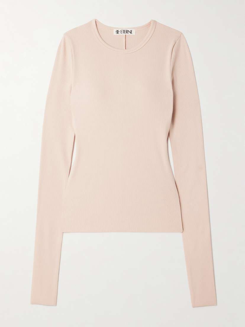 ÉTERNE Ribbed Jersey T-shirt